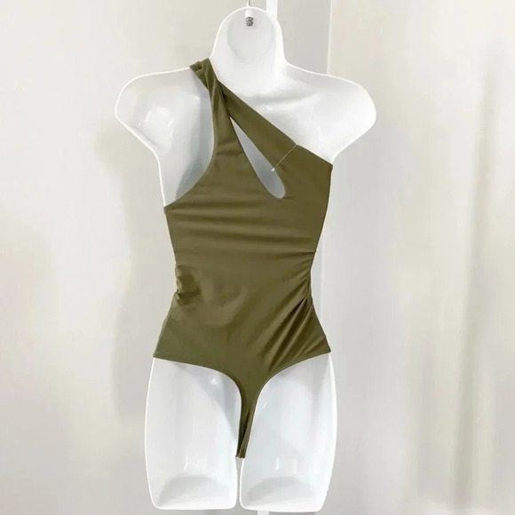 Alix NYC Paige Asymmetrical Cut-Out Bodysuit size XS - Picture 8 of 10